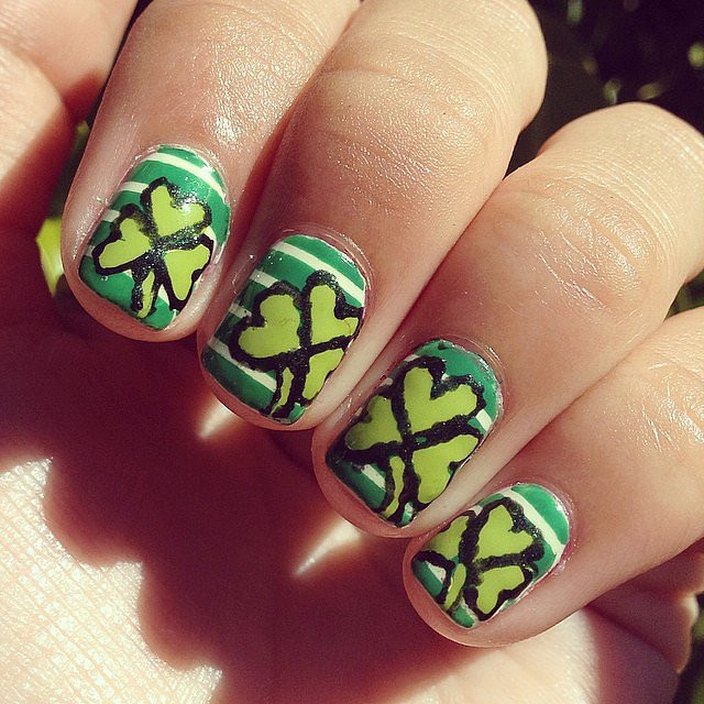 St Patrick's Nail Art
 of St Patrick s Day Nail Art From Instagram