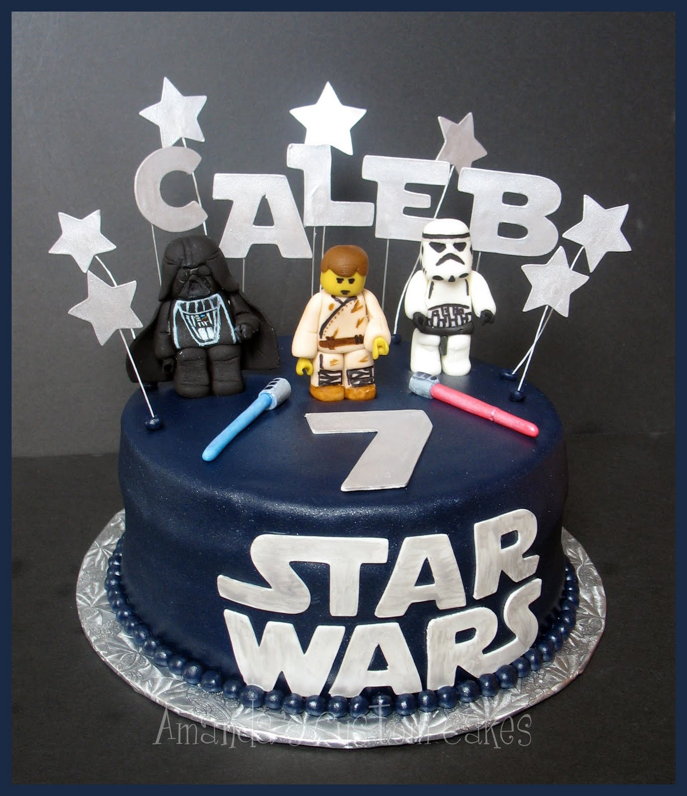 Star Wars Birthday Cake Decorations
 Amanda s Custom Cakes Lego Star Wars