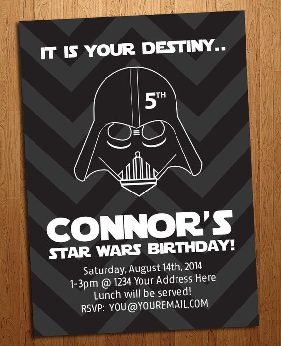 Star Wars Birthday Invitations
 Star Wars Birthday Party Invitation