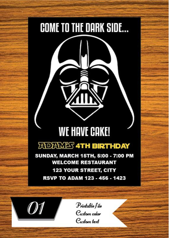 Star Wars Birthday Invitations
 Star Wars Invitation Star Wars Party Invitation Star Wars