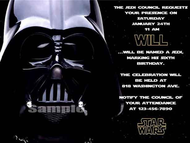 Star Wars Birthday Invitations
 The Best Star Wars Birthday Invitations by a Pro Party