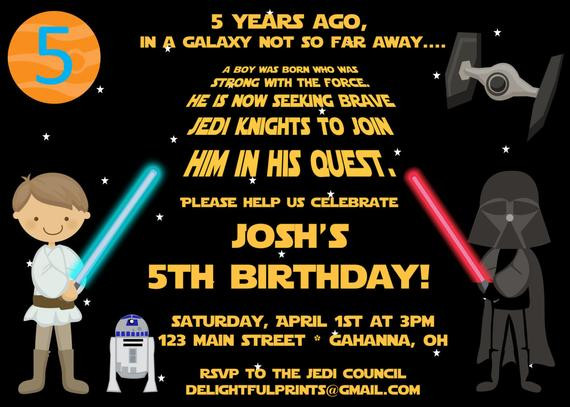 Star Wars Birthday Invitations
 301 Moved Permanently