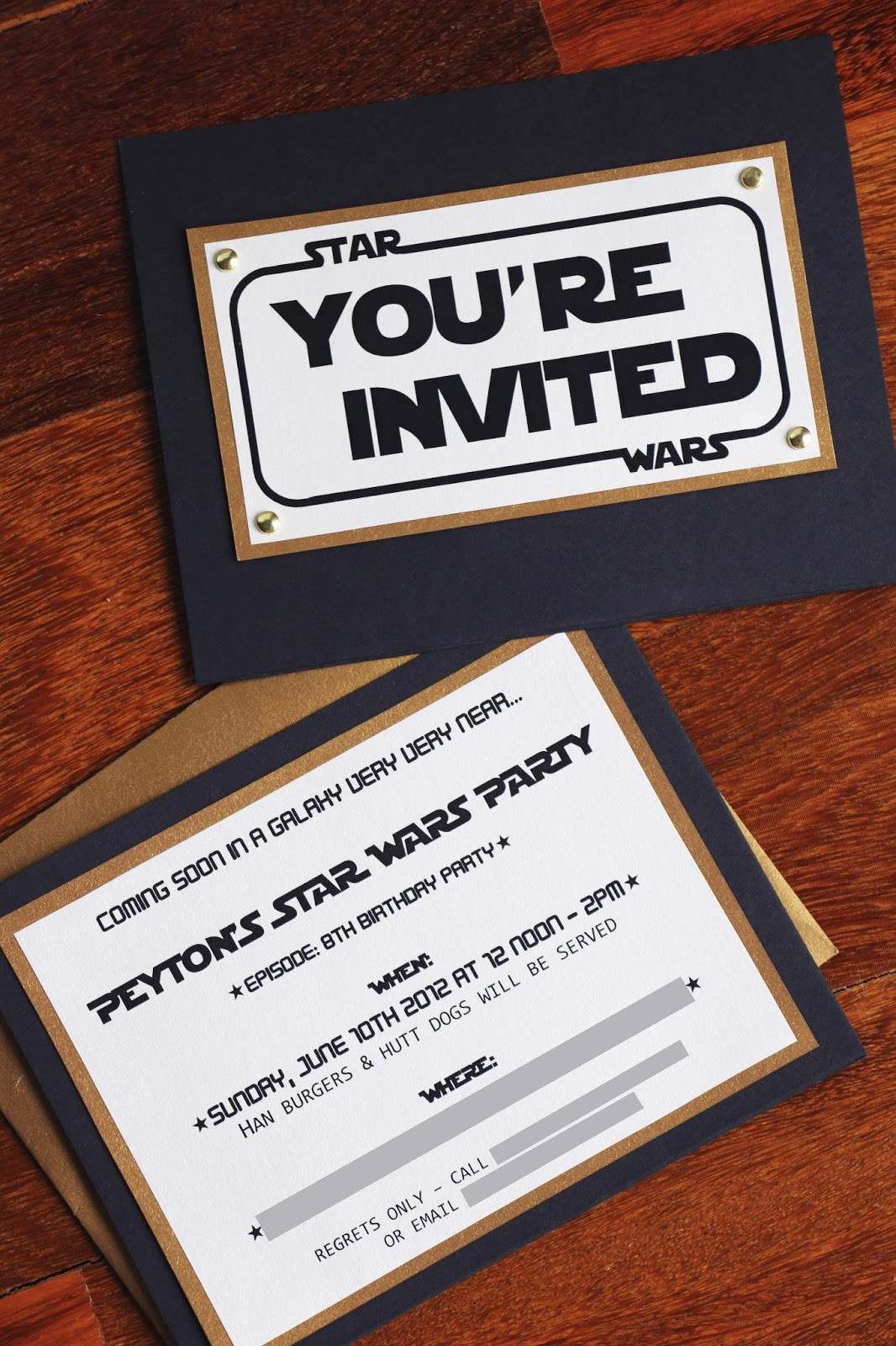 Star Wars Birthday Invitations
 The Contemplative Creative Star Wars Party Invitation