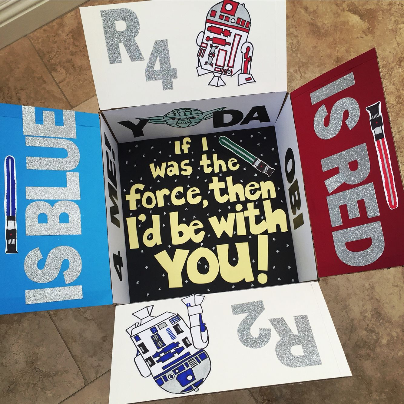 Star Wars Gift Ideas For Boyfriend
 Star Wars care package for deployed sol r Made by Emily