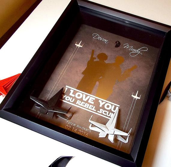 Star Wars Gift Ideas For Boyfriend
 Star Wars Boyfriend Gift Paper Anniversary Gift For Him Her