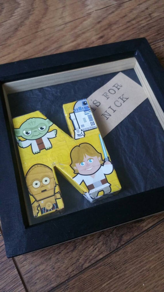 Star Wars Gift Ideas For Boyfriend
 Star wars t framed letters boyfriend t by