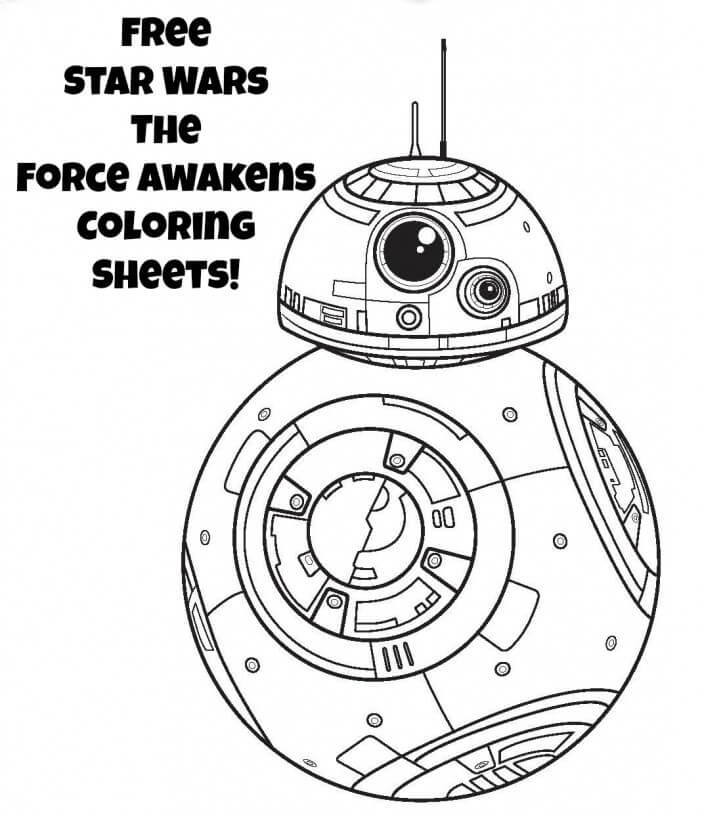 Star Wars Printable Coloring Pages
 Star Wars coloring pages The force awakens coloring pages