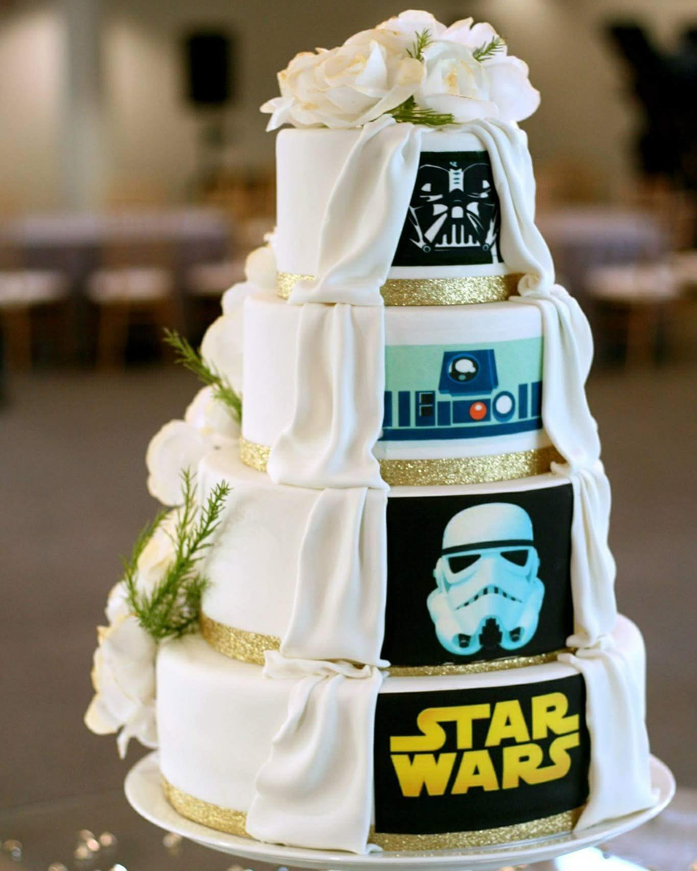 Star Wars Wedding Cake
 May the force be with you as you plan a Star Wars wedding