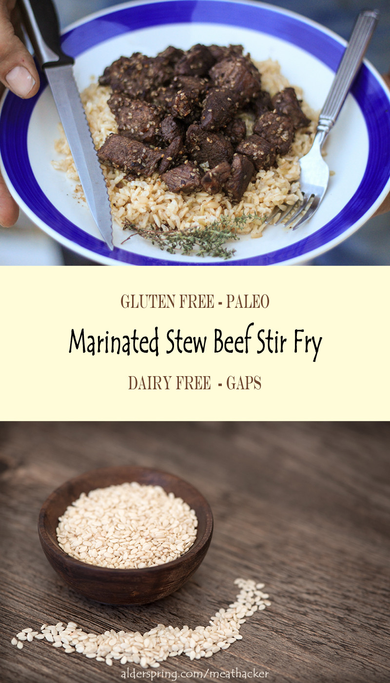 Stew Meat Stir Fry
 Marinated Beef Stew Meat Stir Fry Video and Recipe
