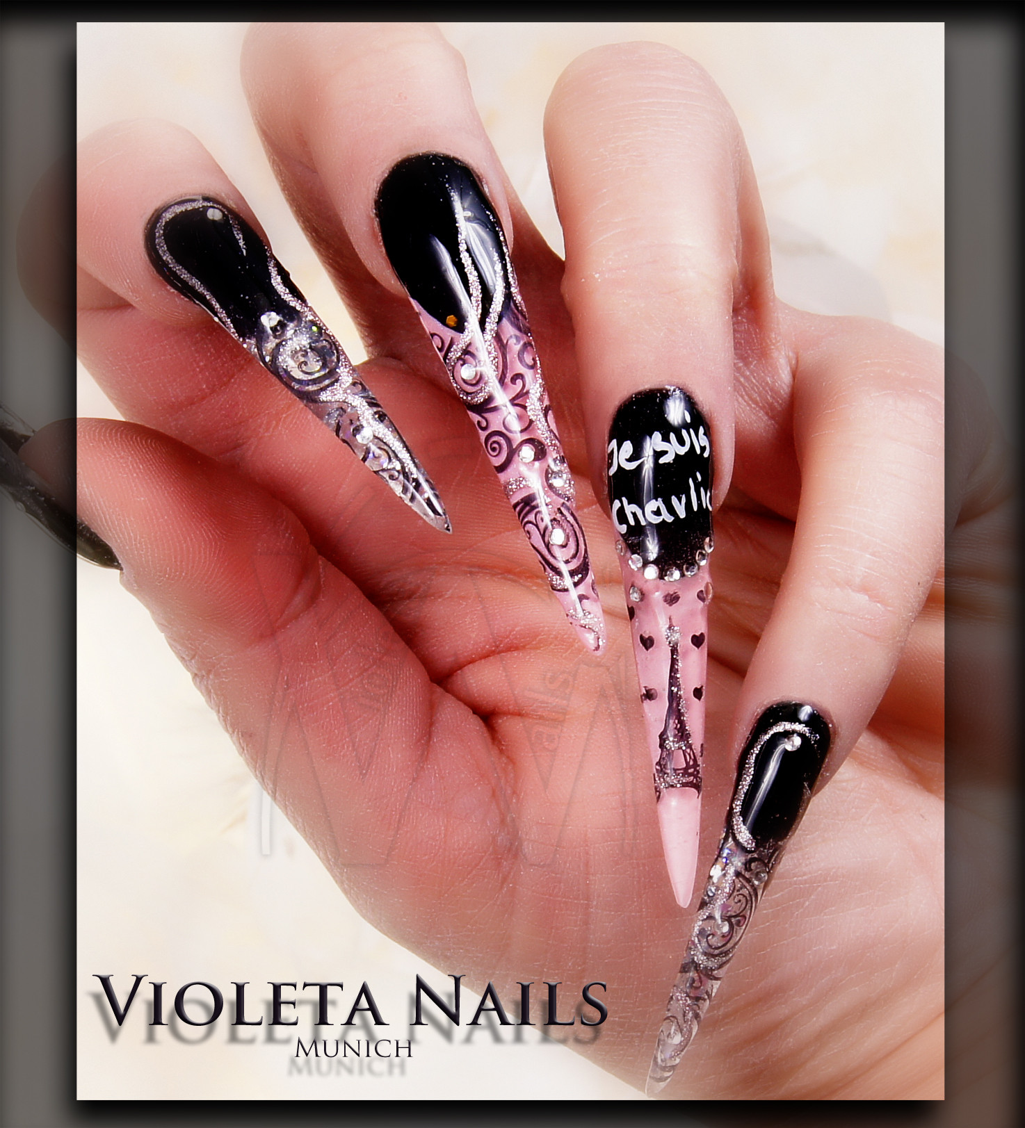 Stiletto Acrylic Nail Designs
 Stiletto Nails acrylic and gel Nail designs TOP 10