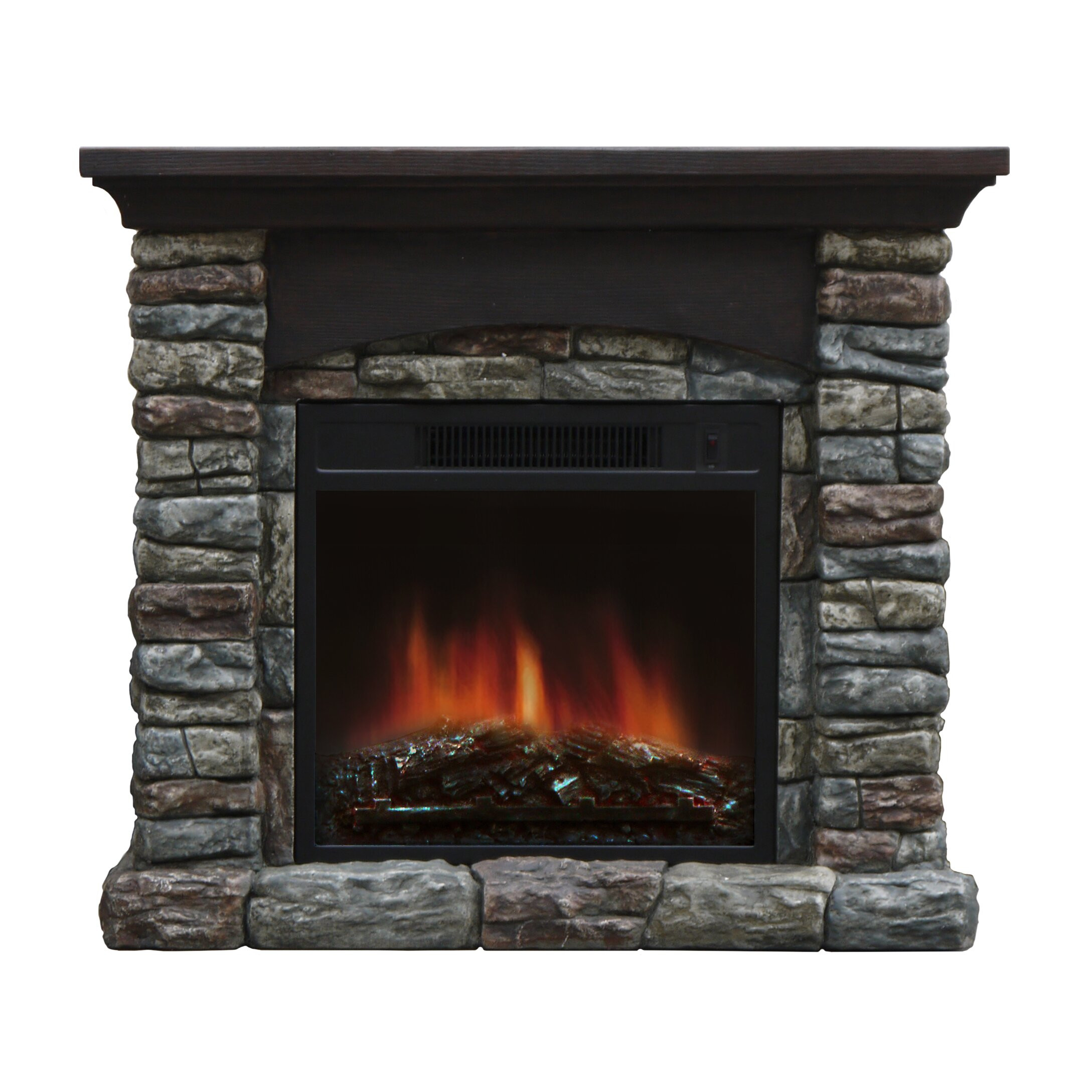 Stone Fireplace Electric
 Stonegate Breckin Electric Fireplace & Reviews