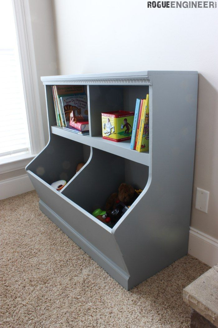 Storage Units For Kids Room
 Bookcase with Toy Storage Baby & Child DIY Plans