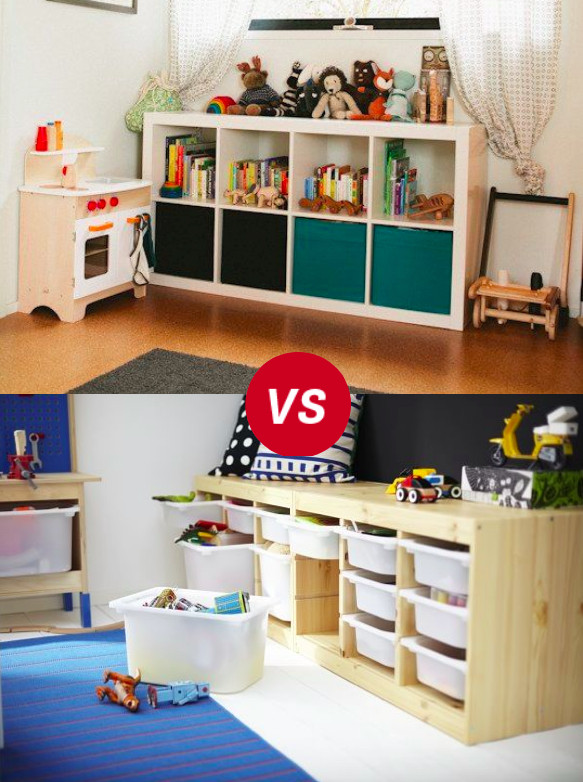 Storage Units For Kids Room
 Kids Room Throwdown Trofast vs Kallax Expedit