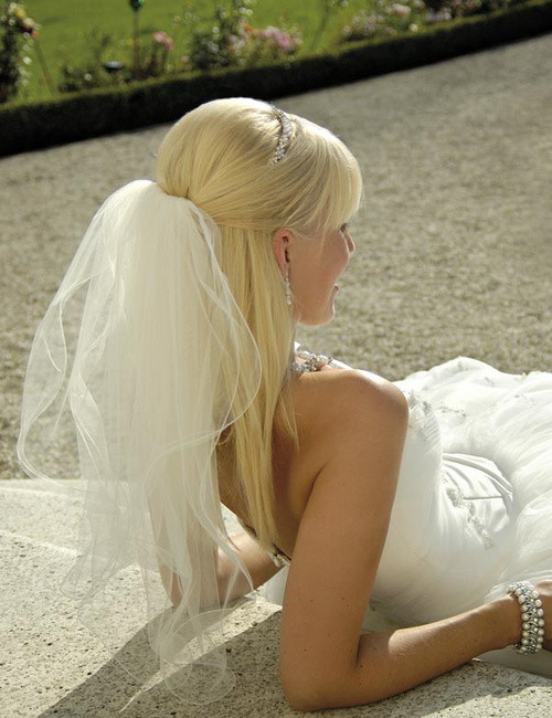 Straight Wedding Hairstyle
 Half Up Half Down Wedding Hairstyles – 40 Stylish Ideas