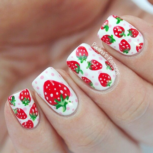 Strawberry Nail Designs
 Instagram media by paulinaspassions nail nails nailart