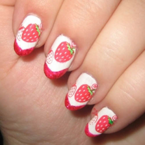 Strawberry Nail Designs
 9 Cute Strawberry Nail Art Designs