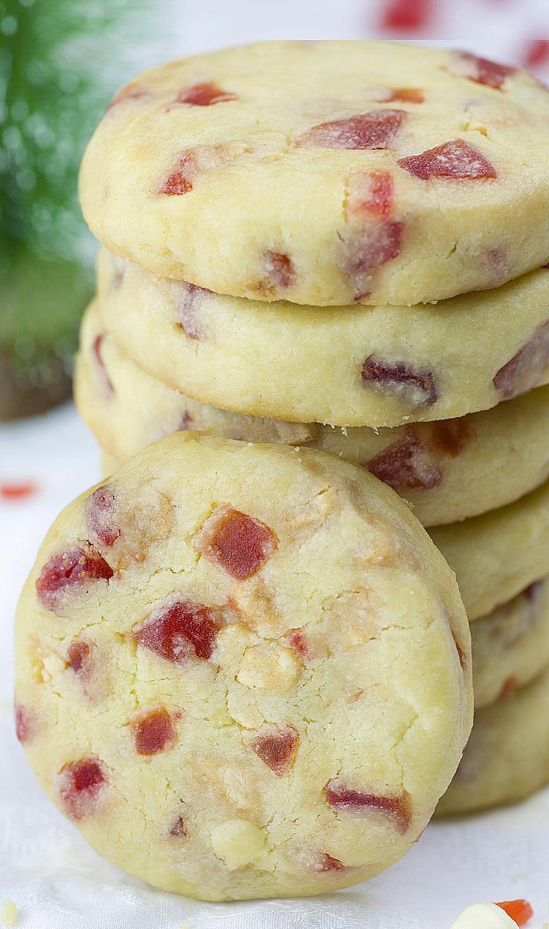 Strawberry Shortbread Cookies
 White Chocolate Strawberry Shortbread Cookies – Mickey