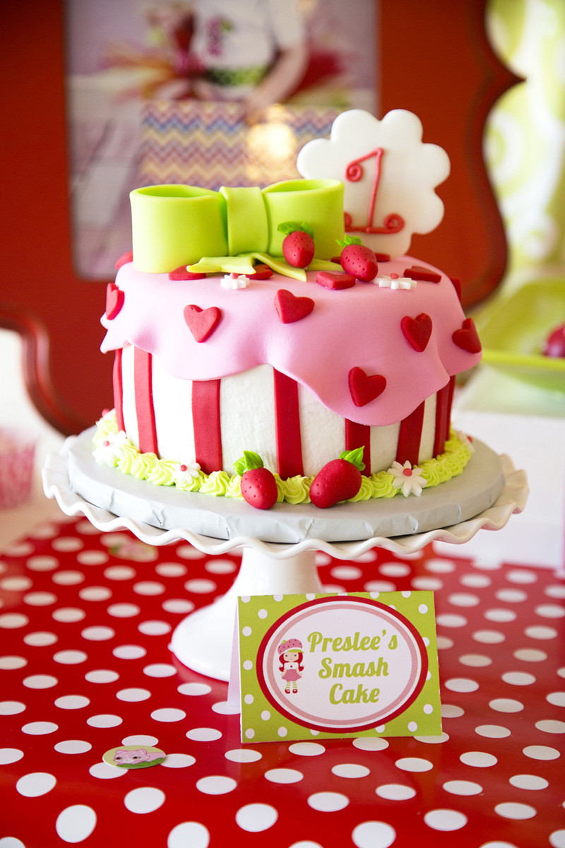 Strawberry Shortcake Birthday Cake Recipe
 Strawberry Shortcake Party Lillian Hope Designs