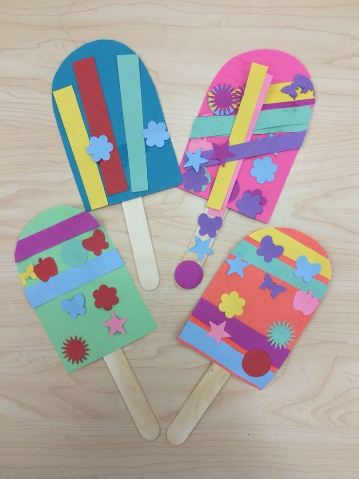 Summer Craft Ideas Preschool
 Popsicle Summer Art Craft for Preschoolers Kindergarten