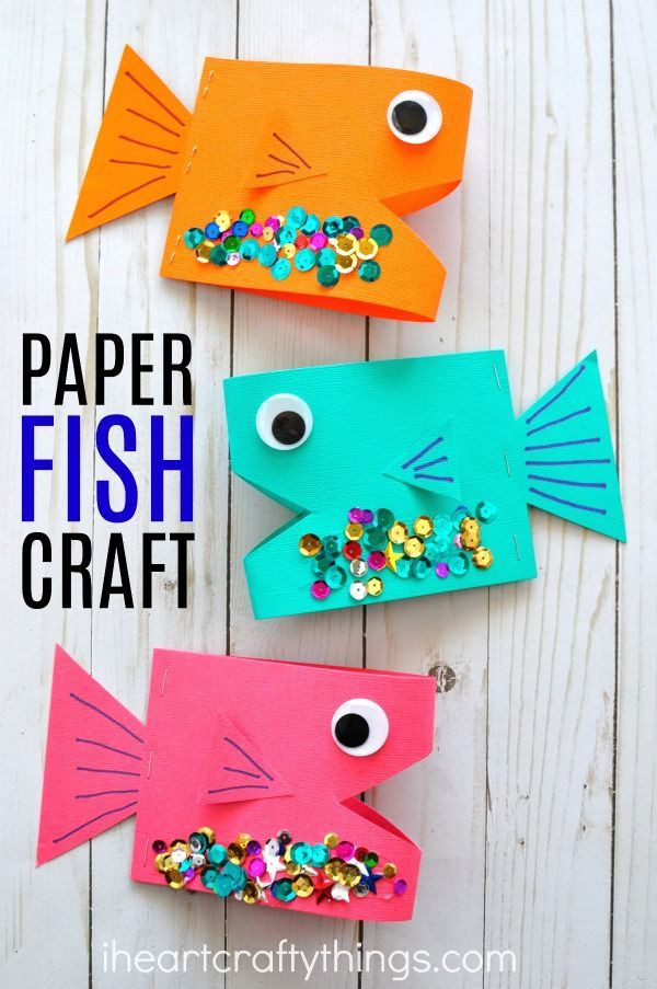 Summer Craft Ideas Preschool
 Super Cute Paper Fish Craft