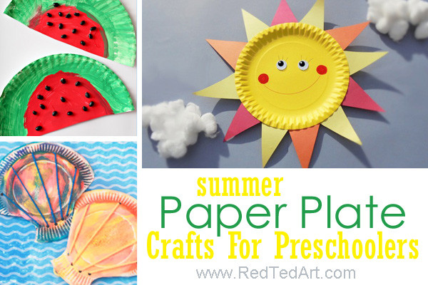 Summer Craft Ideas Preschool
 Summer Paper Plate Crafts For Preschoolers Red Ted Art s