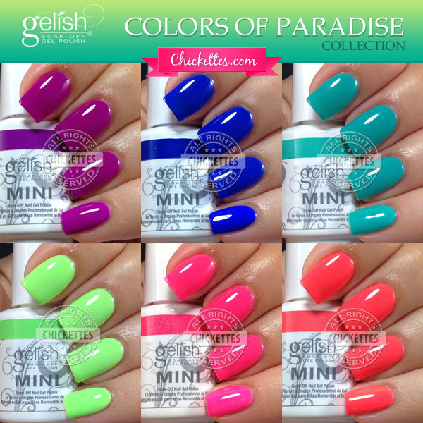 Summer Gel Nail Colors
 Gelish Colors of Paradise Collection Summer 2014
