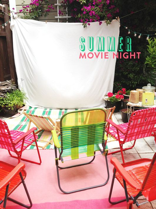 Summer Night Party Ideas
 20 best Outdoor Movie Night images on Pinterest