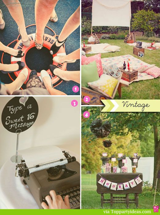 Summer Sweet 16 Party Ideas
 Sweet 16 Party Celebrations Vintage 16th Birthday