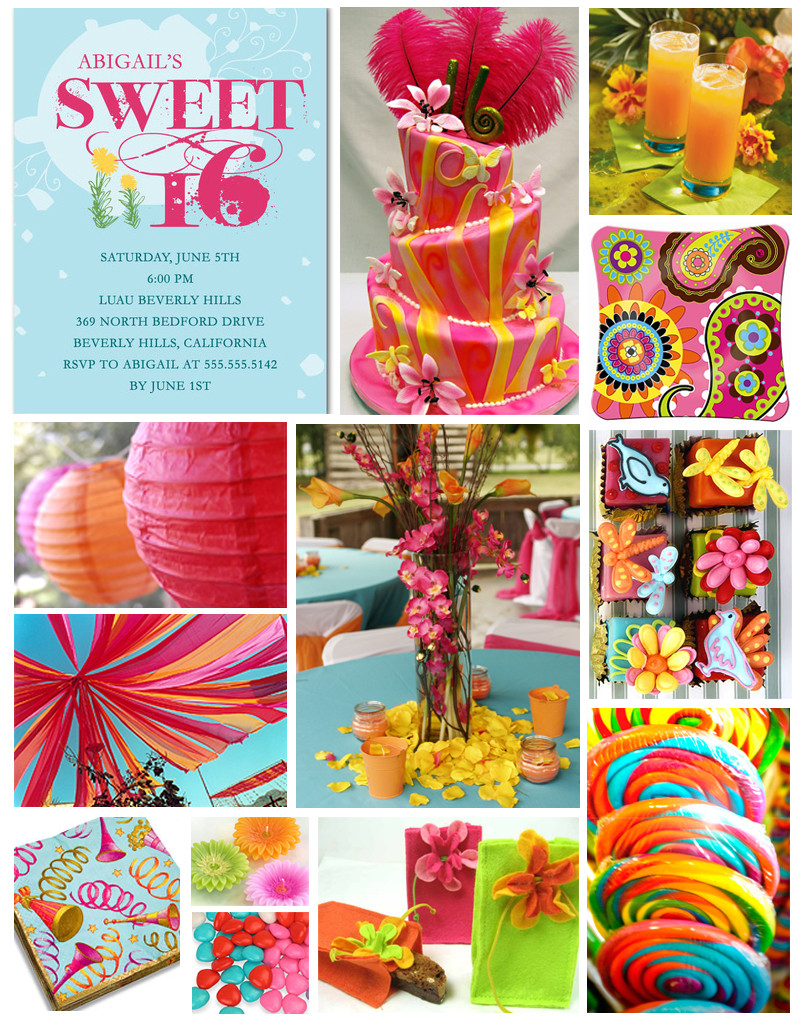 Summer Sweet 16 Party Ideas
 sweet 16 party themes