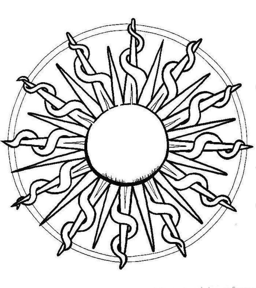 Sun Coloring Pages For Kids
 Free Printable Sun Coloring Pages for Kids