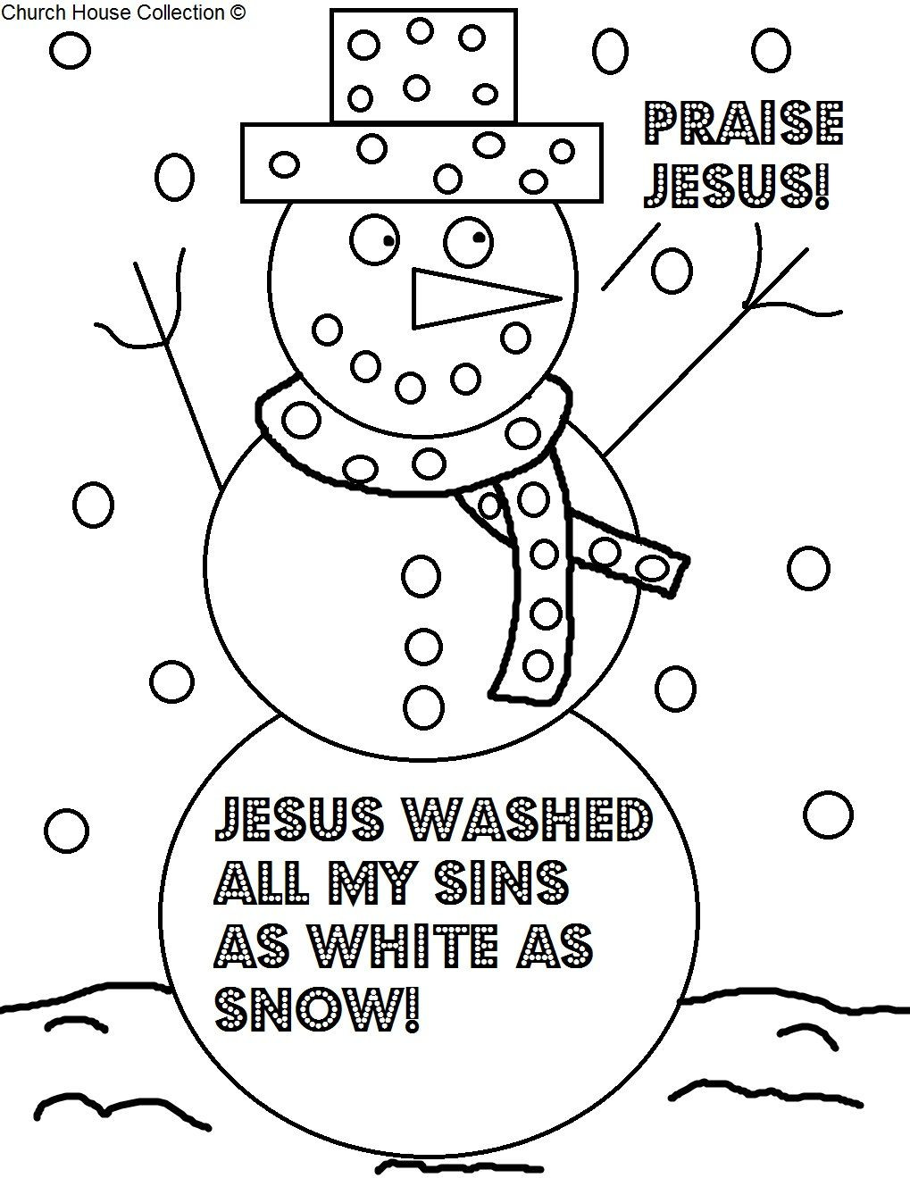 Sunday School Coloring Pages For Toddlers
 Church House Collection Blog Christmas Coloring Page For