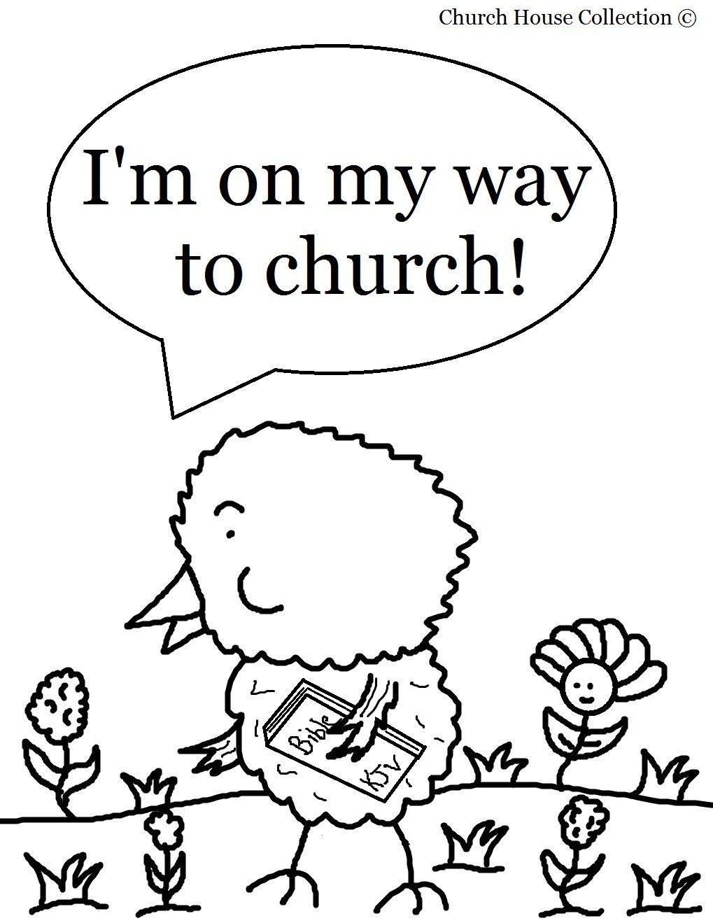 Sunday School Coloring Pages For Toddlers
 Church House Collection Blog Easter Chick Coloring Page