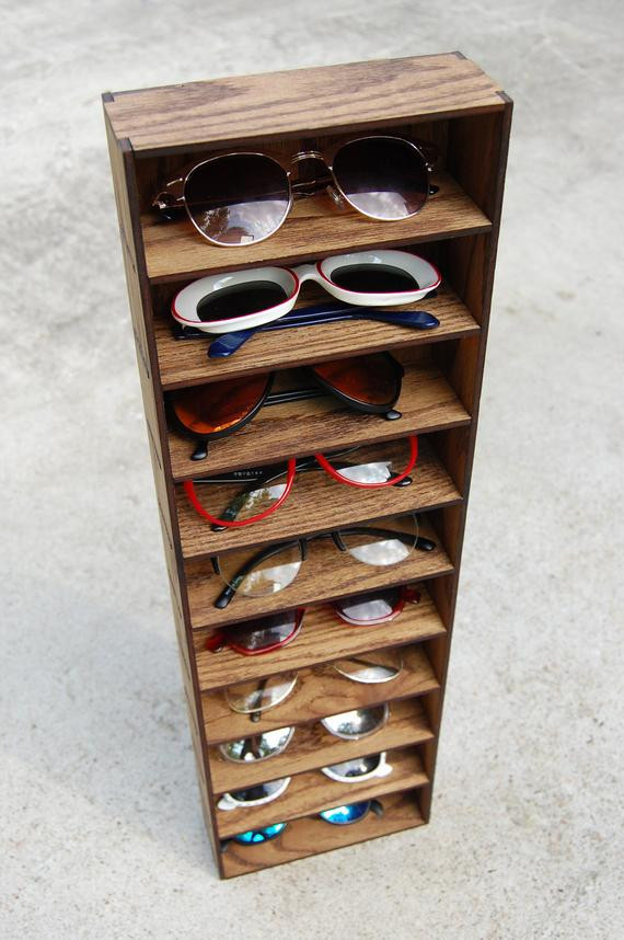 Sunglass Organizer DIY
 10ct Sunglasses Organizer Display Rack Stand Case Box Drawer