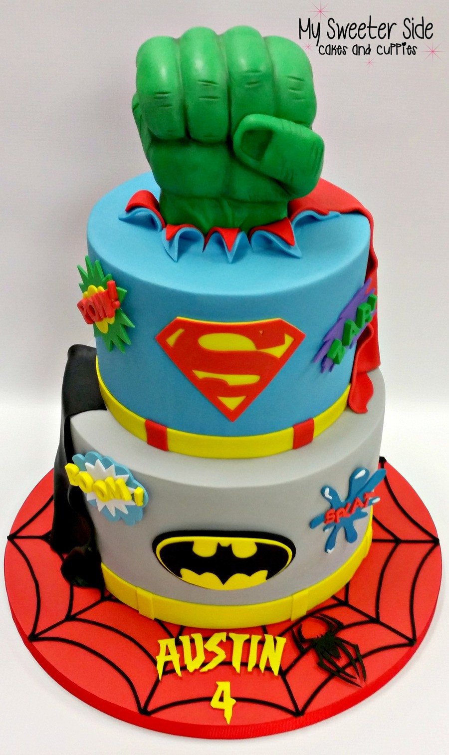 Super Hero Birthday Cake
 Superhero Cake CakeCentral