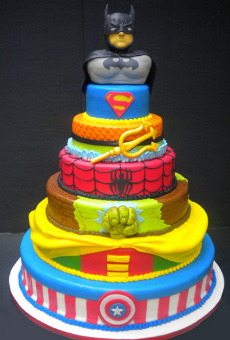 Super Hero Birthday Cake
 The All In e Superhero Cake — GeekTyrant