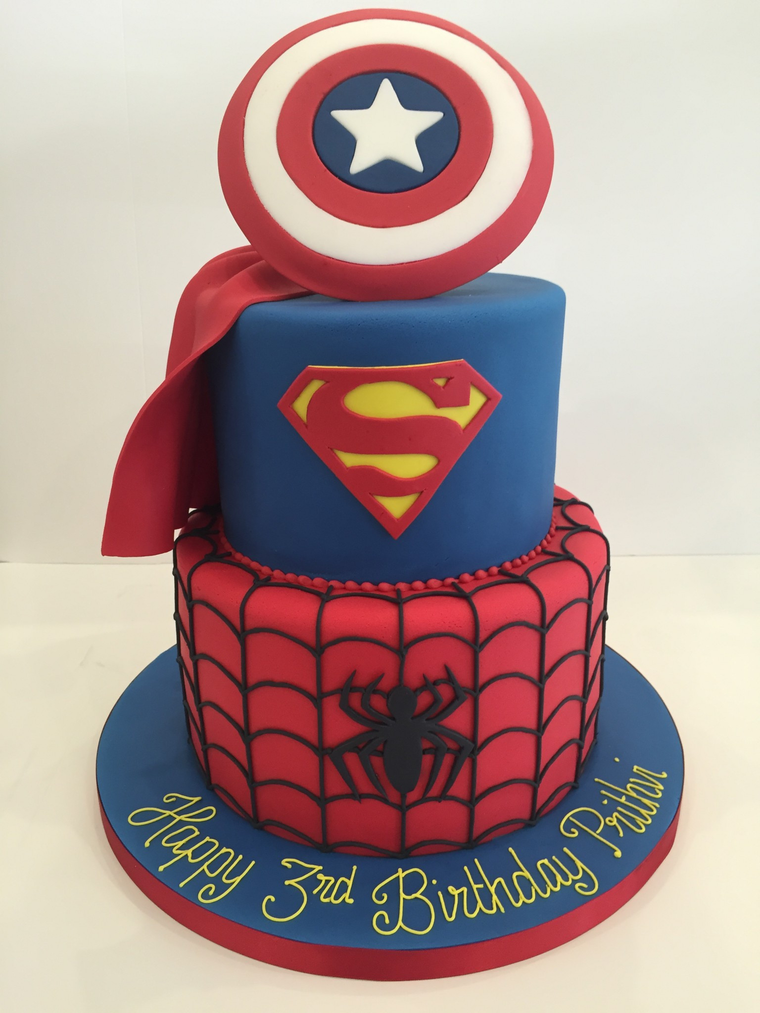 Super Hero Birthday Cake
 Superhero Birthday Cakes