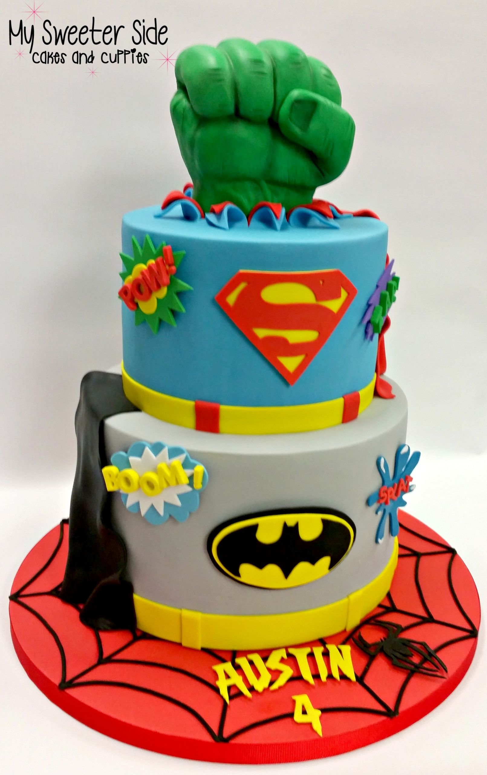 Super Hero Birthday Cake
 Superhero Cake CakeCentral