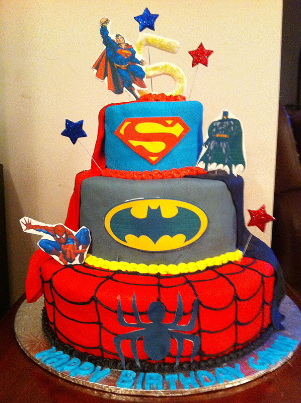 Super Hero Birthday Cake
 Love Dem Goo s Superhero Birthday Cake