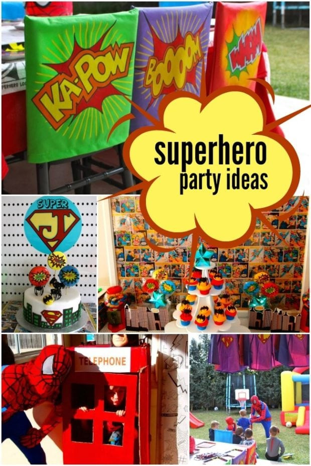Super Hero Birthday Party
 A Boy s Super Hero Birthday Party