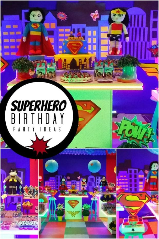 Super Hero Birthday Party
 A Superhero Birthday Party for a Super Boy