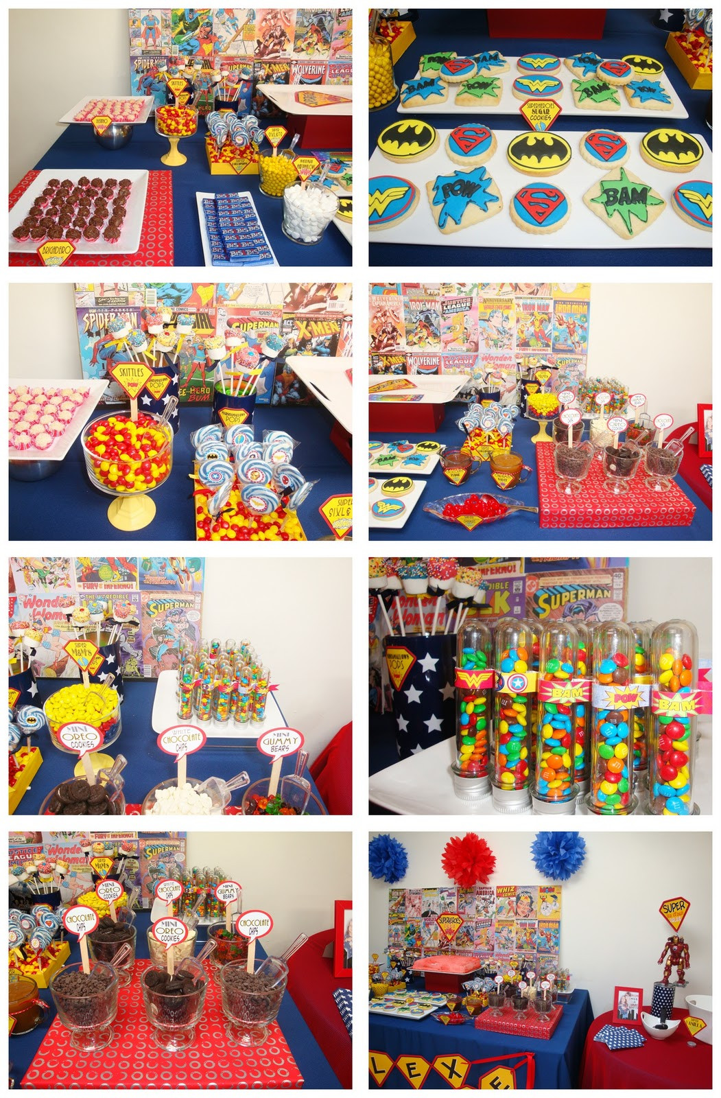 Super Hero Birthday Party
 sweet bambinos Real Party Superheroes Party