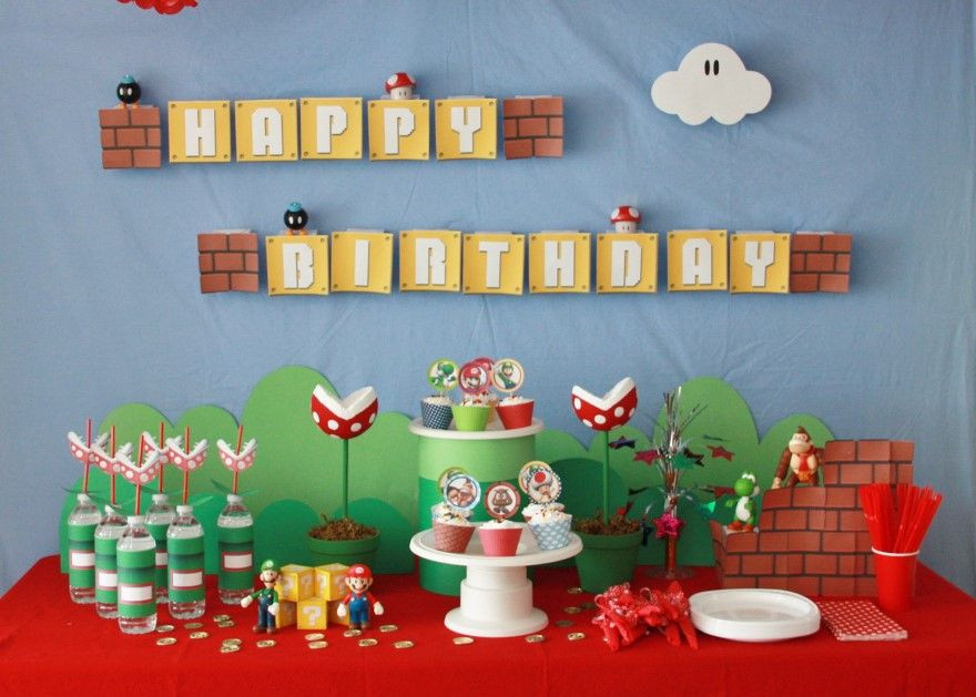 Super Mario Brothers Birthday Party
 Super Mario Bros Party Ideas Happy Party Idea