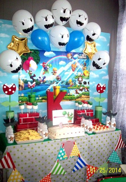 Super Mario Brothers Birthday Party
 Southern Blue Celebrations Super Mario Party Ideas