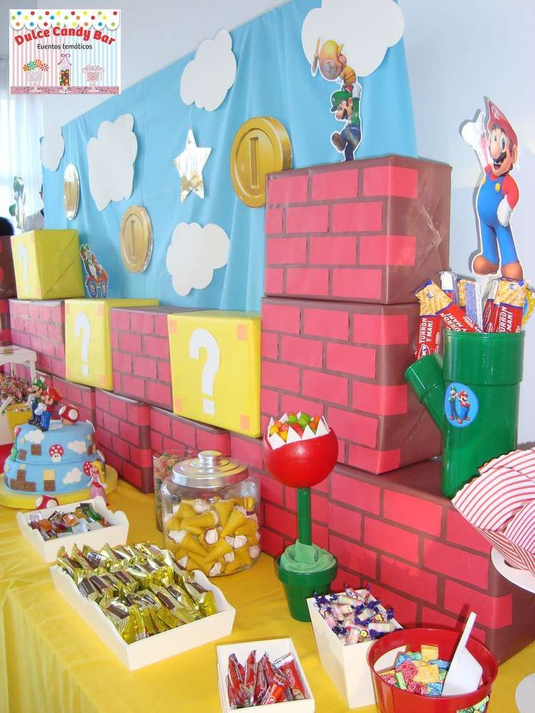 Super Mario Brothers Birthday Party
 Super Mario Bros birthday party decorations See more