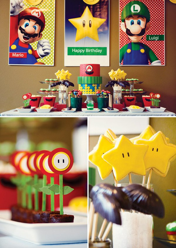 Super Mario Brothers Birthday Party
 Power Up Super Mario Brothers Birthday Party Hostess