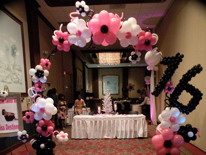 Sweet 16 Birthday Party Decorations
 Party Decor Knoxville Parties Balloons