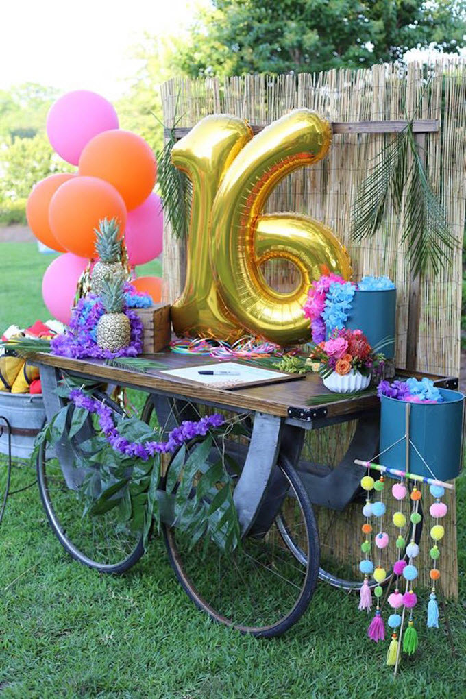 Sweet 16 Birthday Party Decorations
 Fun Sweet 16 Birthday Party Ideas and Themes – Tip Junkie