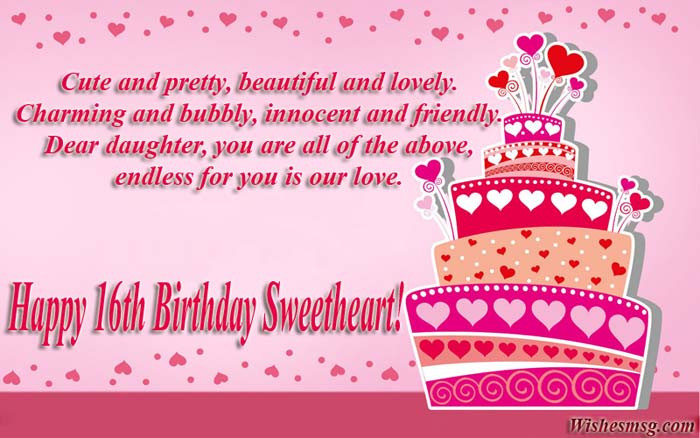 Sweet 16 Birthday Wishes
 16th Birthday Wishes & Messages For Sweet Sixteen WishesMsg