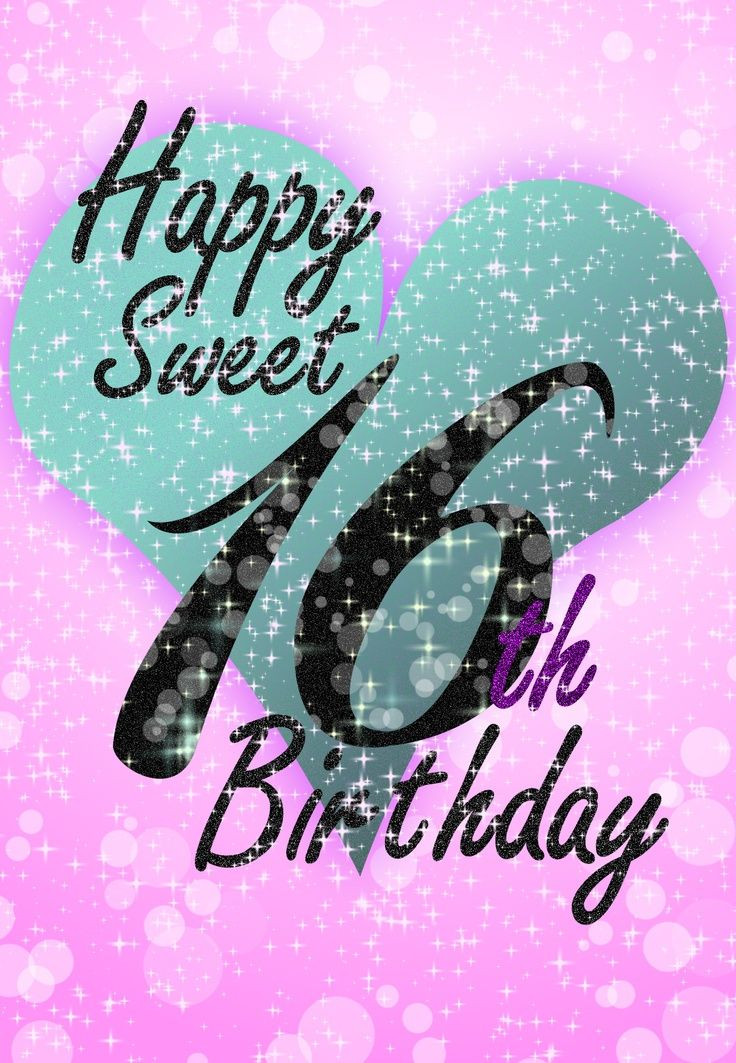 Sweet 16 Birthday Wishes
 Happy Sweet 16 Birthday Cards 16e verjaardag Verjaardag