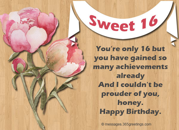 Sweet 16 Birthday Wishes
 16th Birthday Wishes 365greetings